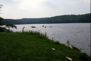 Kayaking on Lake Myosotis